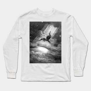 The Fall of Satan - Gustave Dore High Res Long Sleeve T-Shirt